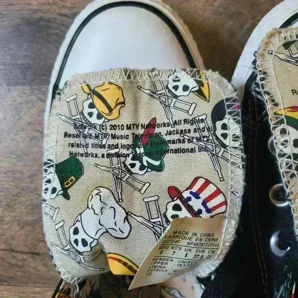 RARE 2006 Limited Edition Jackass 2 Promo High Top Chuck Taylor All-Star Convers - Picture 8 of 9